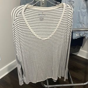 American Eagle Striped Soft & Sexy Tee